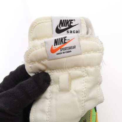 NIKE × sacai LDV WAFFLE スニーカー ファブリック レザー スエード グリーン マルチカラー ナイキ