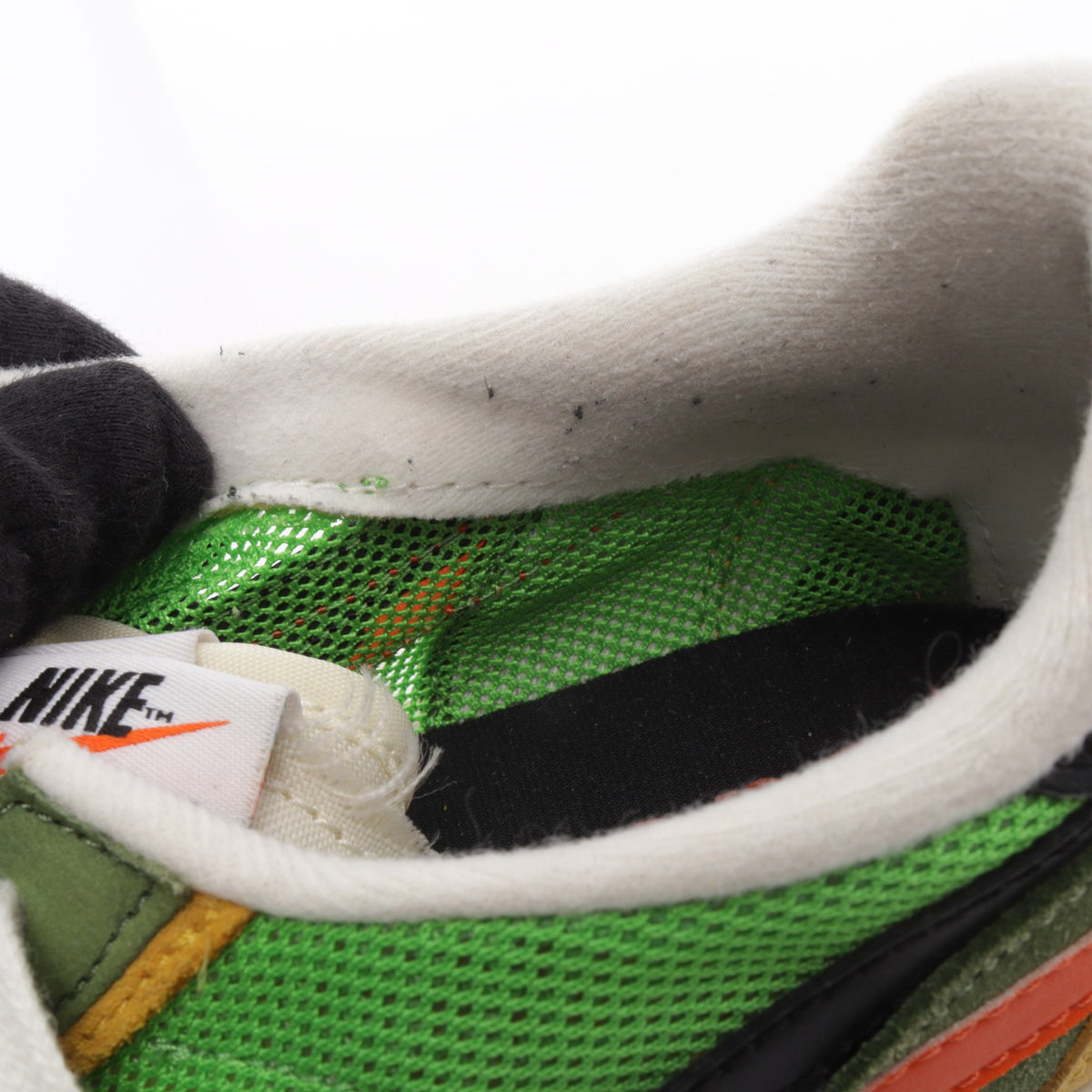 NIKE × sacai LDV WAFFLE スニーカー ファブリック レザー スエード グリーン マルチカラー ナイキ