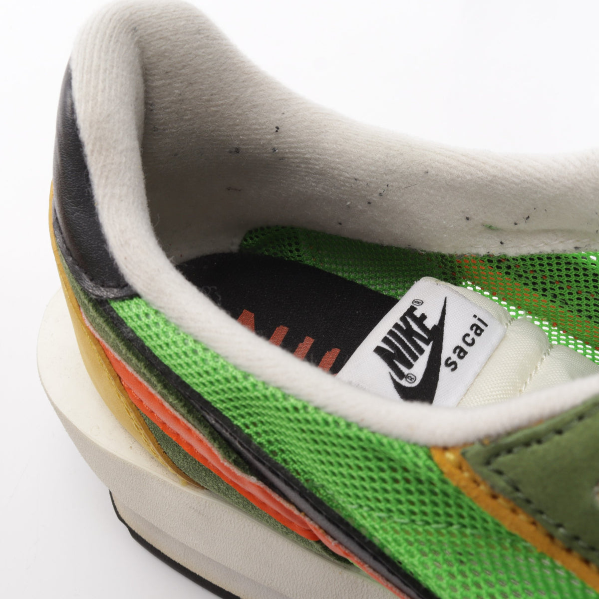 NIKE × sacai LDV WAFFLE スニーカー ファブリック レザー スエード グリーン マルチカラー ナイキ