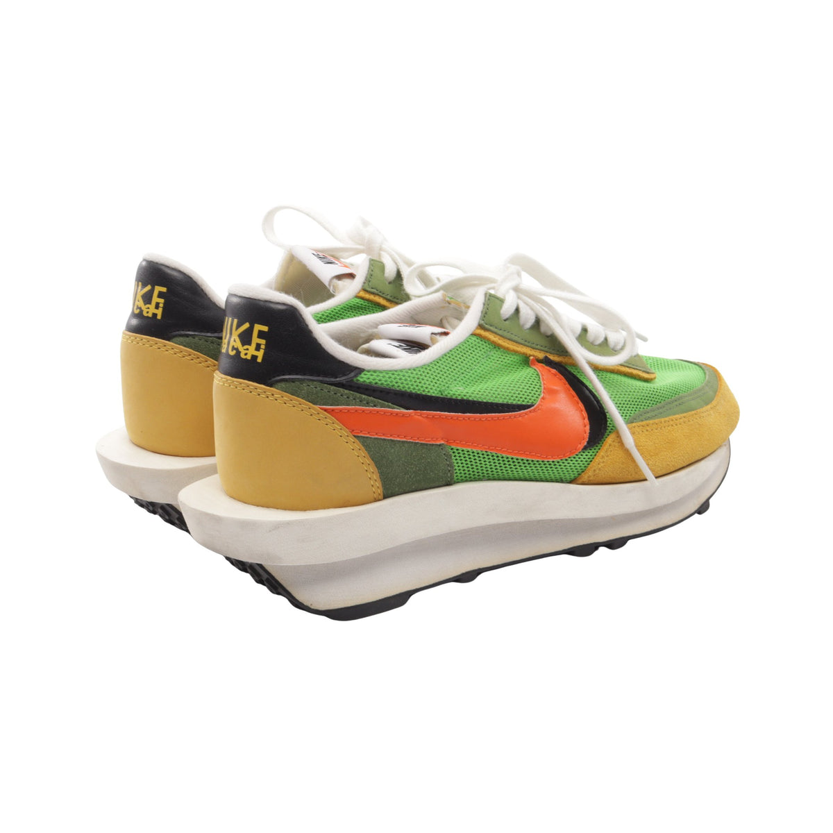 NIKE × sacai LDV WAFFLE スニーカー ファブリック レザー スエード グリーン マルチカラー ナイキ