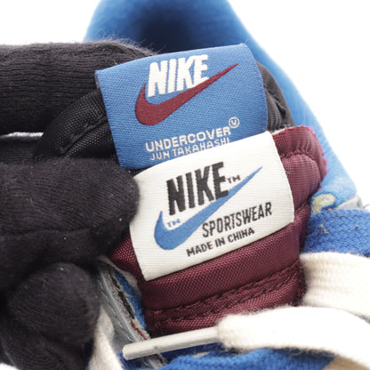 Nike × sacai × UNDERCOVER LD Waffle Night Maroon and Team Royal スニーカー レザー スエード ファブリック ブルー マルチカラー ナイキ