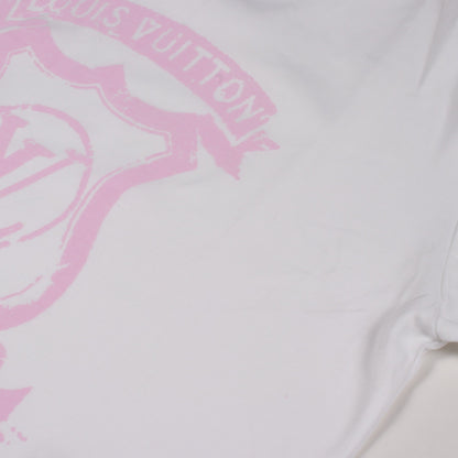 LV シグネチャー ジッパー ディテール 半袖Tシャツ コットン ホワイト ルイヴィトン