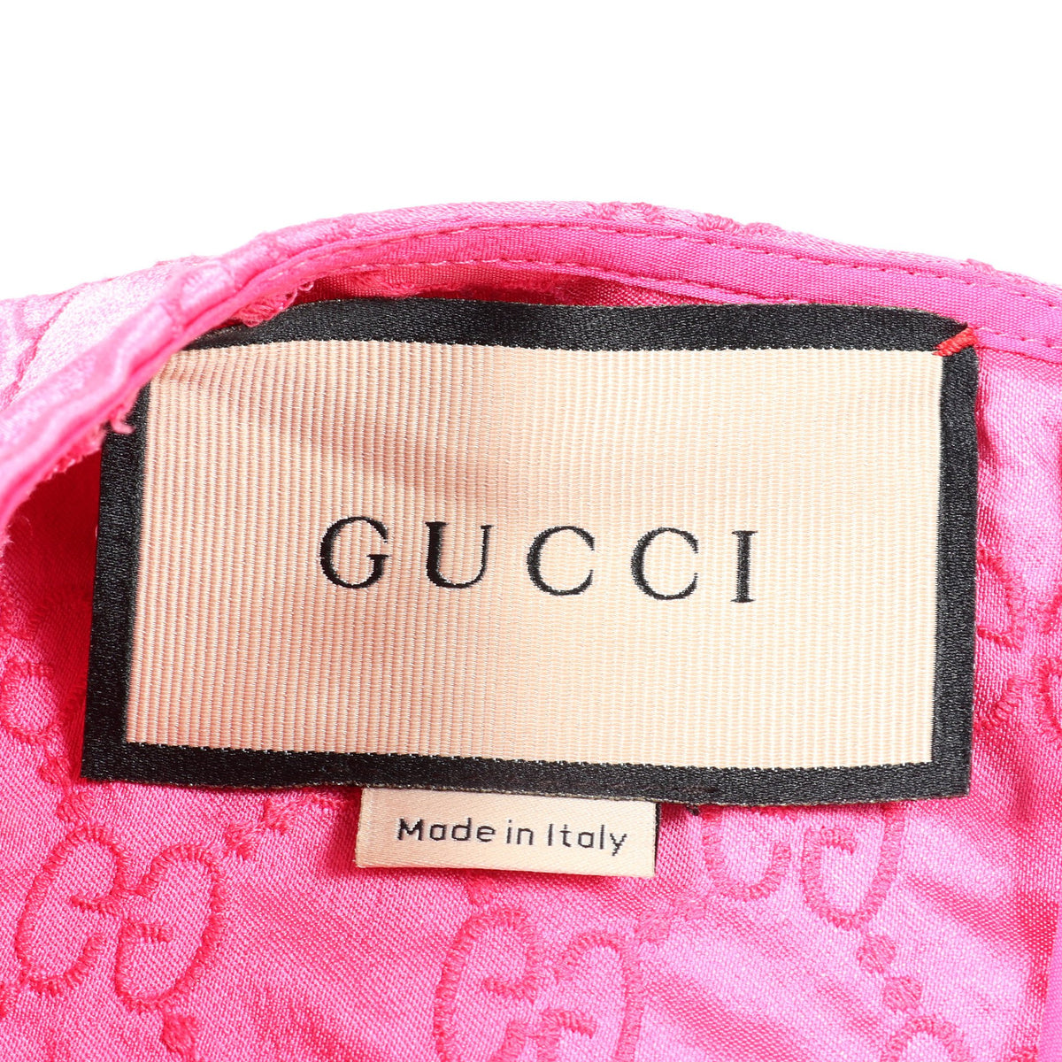 GG柄 半袖 ワンピース シルク ピンク グッチ ワンピース GUCCI