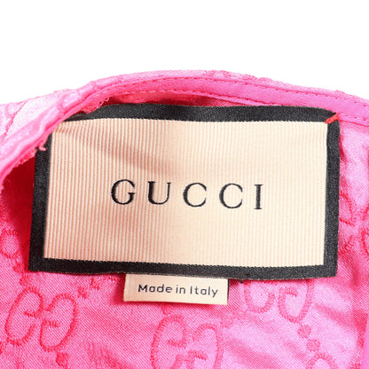 GG柄 半袖 ワンピース シルク ピンク グッチ ワンピース GUCCI