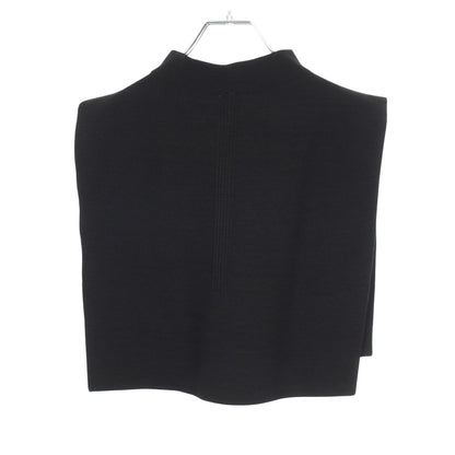 Garter Mock Neck Apron ノースリーブ ニット キュプラ ブラック シーエフシーエル