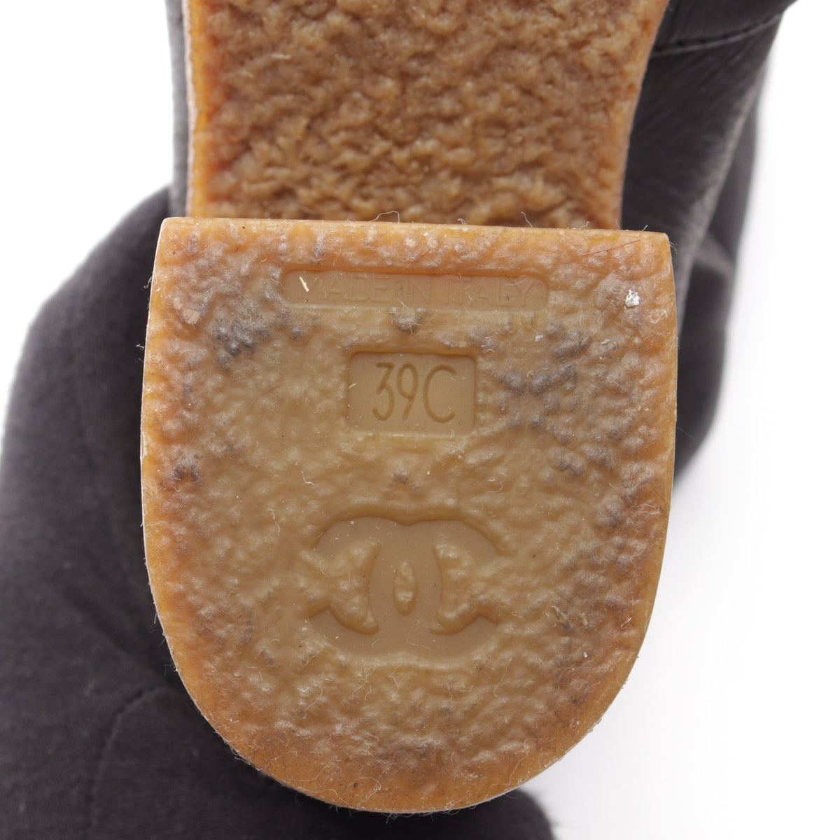ココマーク ロング ムートンブーツ ムートン ブラック シャネル シューズ CHANEL