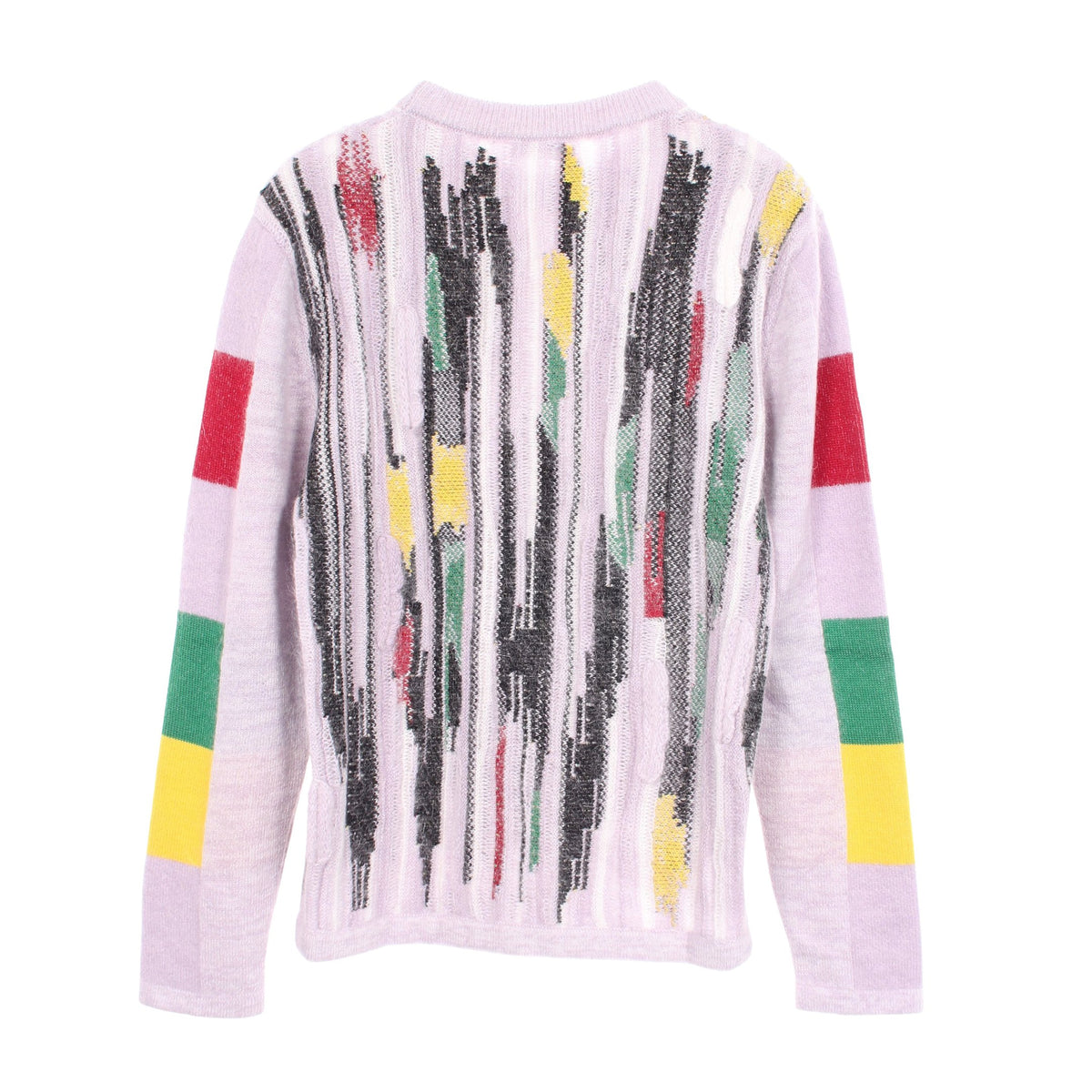 Christian Dior × Peter Doig ストライプ セーター モヘヤ ナイロン ライトパープル マルチカラー クリスチャンディオール