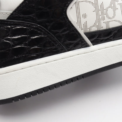 B27 アップタウン ロートップ オブリーク スニーカー クロコダイル レザー ブラック ホワイト ディオール シューズ DIOR