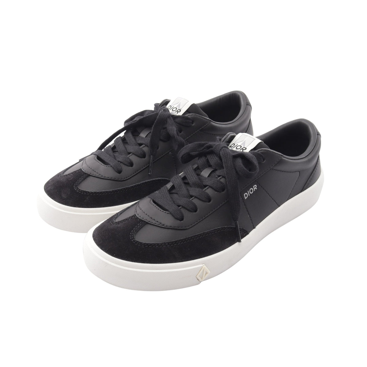 B101 CDダイヤモンド ローカットスニーカー レザー スエード ブラック ディオール シューズ DIOR