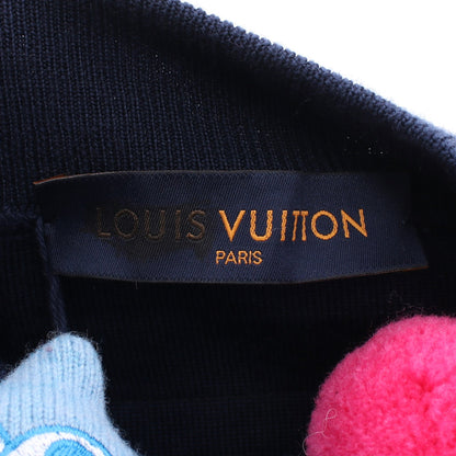 LV フレンド パペット ハーフジップ ニット ウール ネイビー マルチカラー ルイヴィトン トップス LOUIS VUITTON