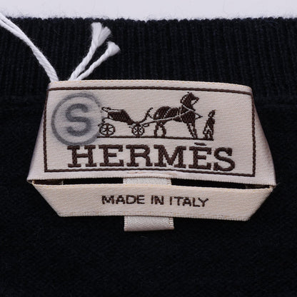 ヴェルキーラブ セーター カシミヤ ダークネイビー ブラック マルチカラー エルメス トップス HERMES