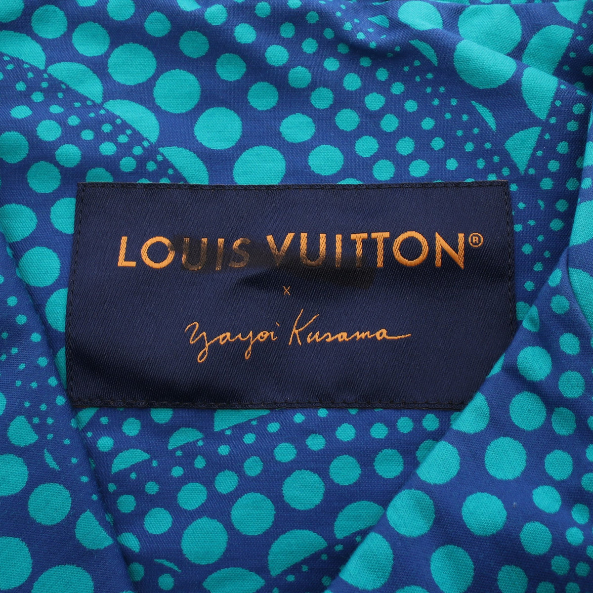 LOUIS VUITTON × 草間彌生 パンプキン ブルゾン コットン ブルー グリーン ルイヴィトン