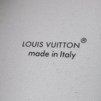 LVトレイナーライン クラック加工 スニーカー レザー シルバー ブラック ルイヴィトン シューズ LOUIS VUITTON