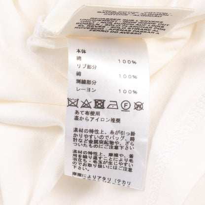 モザイク H刺繍 ポケット付き 半袖Tシャツ コットン ホワイト エルメス