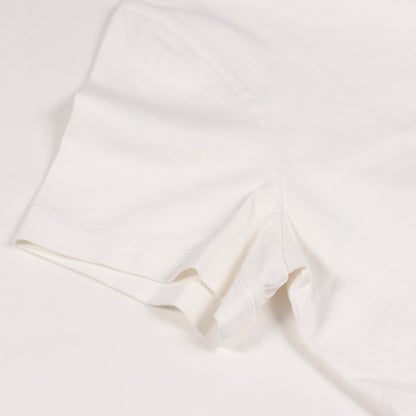 モザイク H刺繍 ポケット付き 半袖Tシャツ コットン ホワイト エルメス