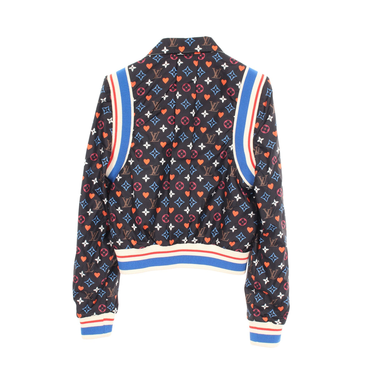 モノグラム ブルゾン リバーシブル ジャケット ナイロン ブラック オフホワイト マルチカラー ルイヴィトン アウター LOUIS VUITTON