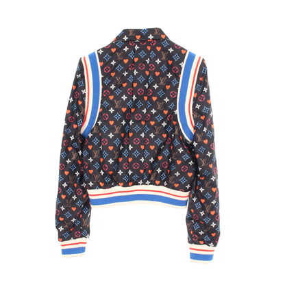 モノグラム ブルゾン リバーシブル ジャケット ナイロン ブラック オフホワイト マルチカラー ルイヴィトン アウター LOUIS VUITTON