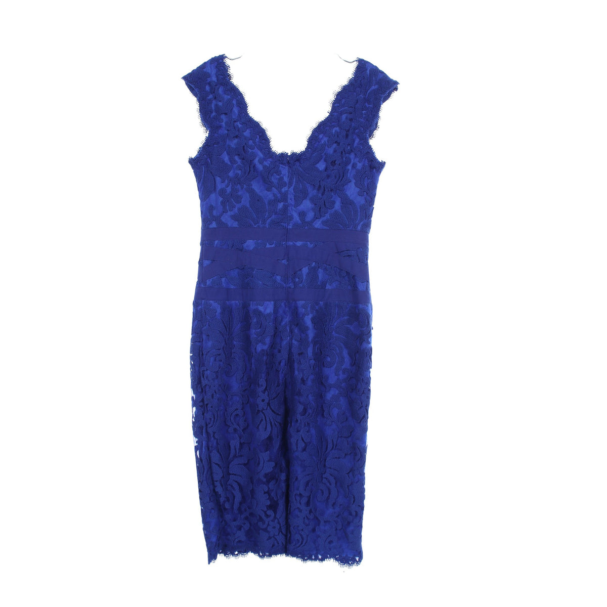 総レース ノースリーブ ワンピース コットン ナイロン ブルー タダシショージ ワンピース TADASHI SHOJI