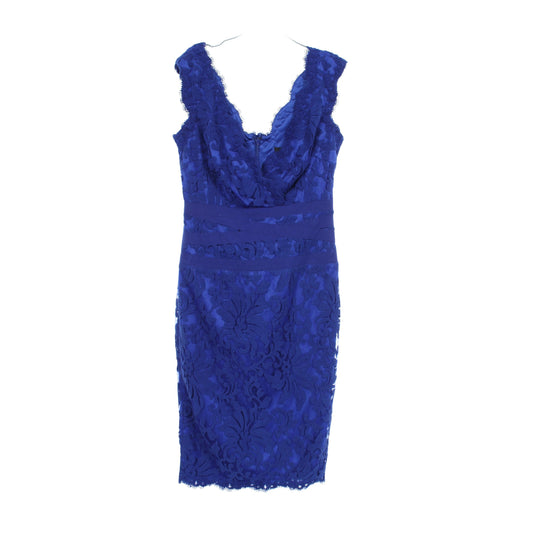 総レース ノースリーブ ワンピース コットン ナイロン ブルー タダシショージ ワンピース TADASHI SHOJI