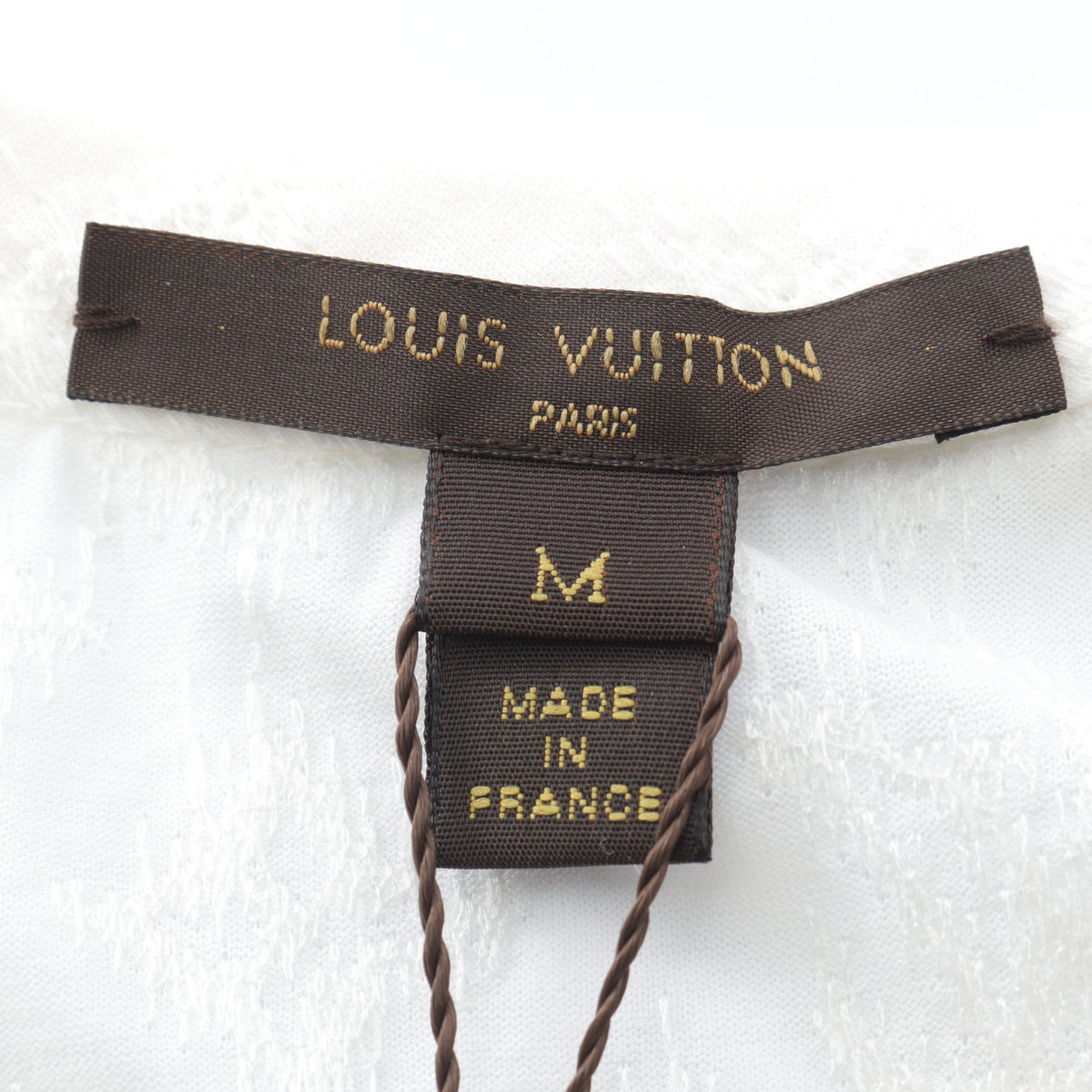リボン ブラウス コットン ホワイト ルイヴィトン トップス LOUIS VUITTON