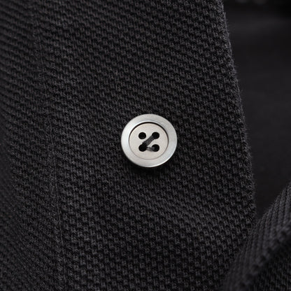 アナグラム刺繍 半袖 ポロシャツ コットン ブラック ロエベ