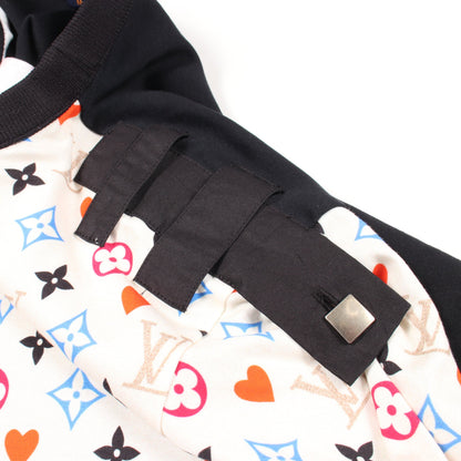 モノグラムゲームオン コントラストバック 半袖Tシャツ コットン アイボリー ブラック マルチカラー ルイヴィトン