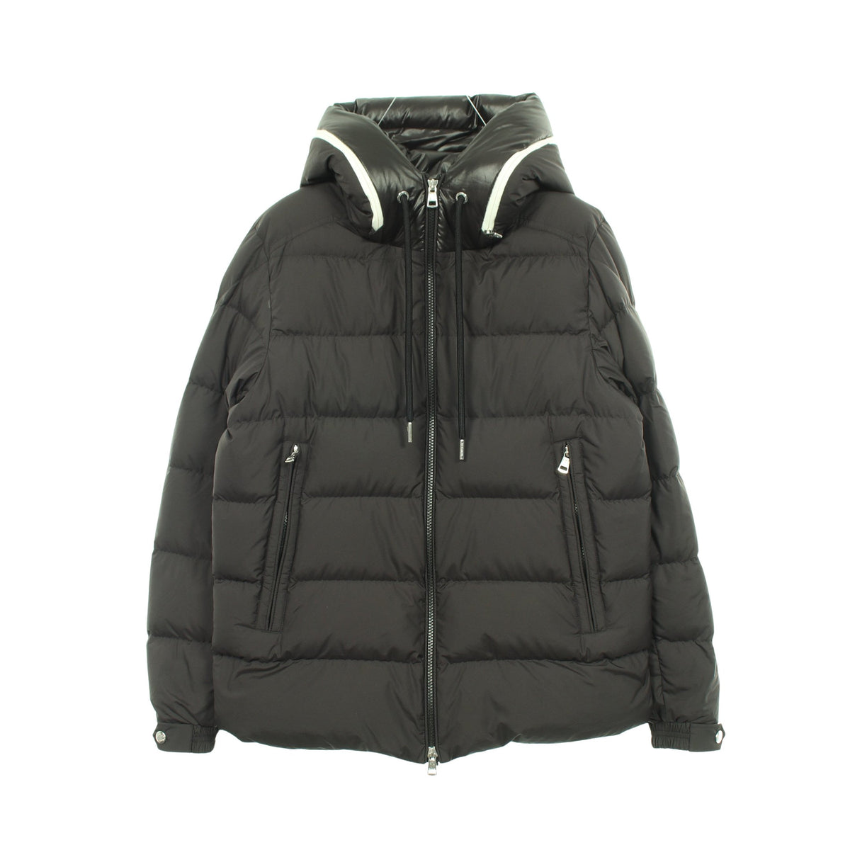 CARDERE フード付き ダウンジャケット ブラック モンクレール アウター MONCLER