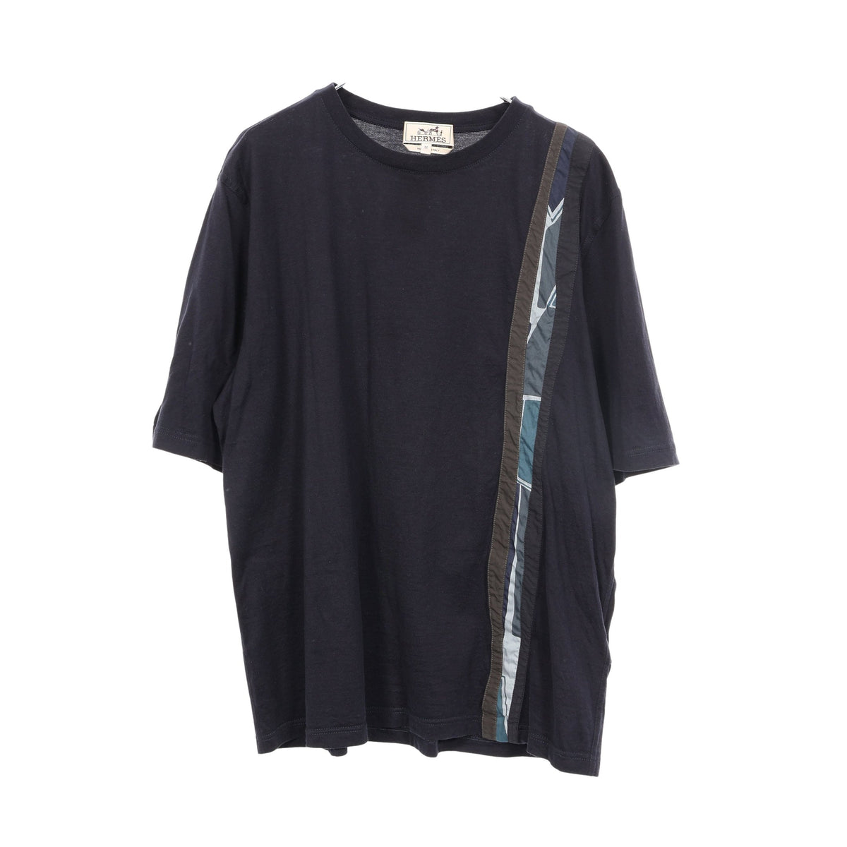オンド コロレ 半袖Tシャツ コットン ネイビー エルメス トップス HERMES