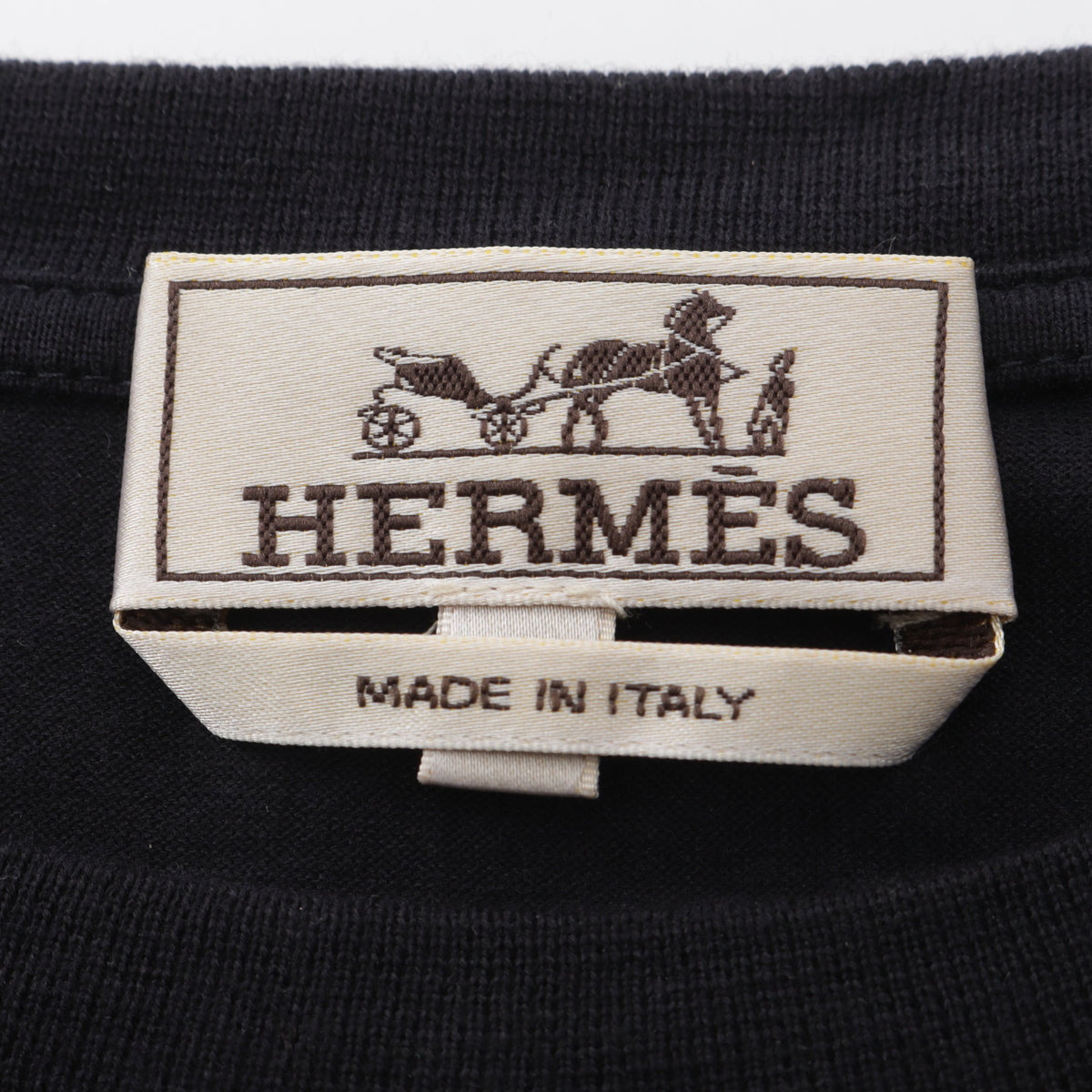オンド コロレ 半袖Tシャツ コットン ネイビー エルメス トップス HERMES