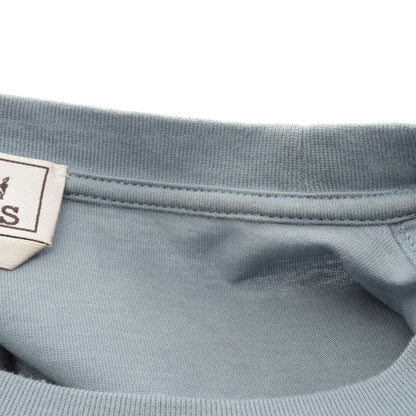 Piqures Sellier 半袖Tシャツ コットン ブルーグレー エルメス トップス HERMES