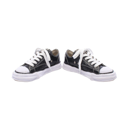 PETERSON23 OG Sole Wrinkled Leather Low-top Sneakers スニーカー レザー ブラック ホワイト メゾンミハラヤスヒロ