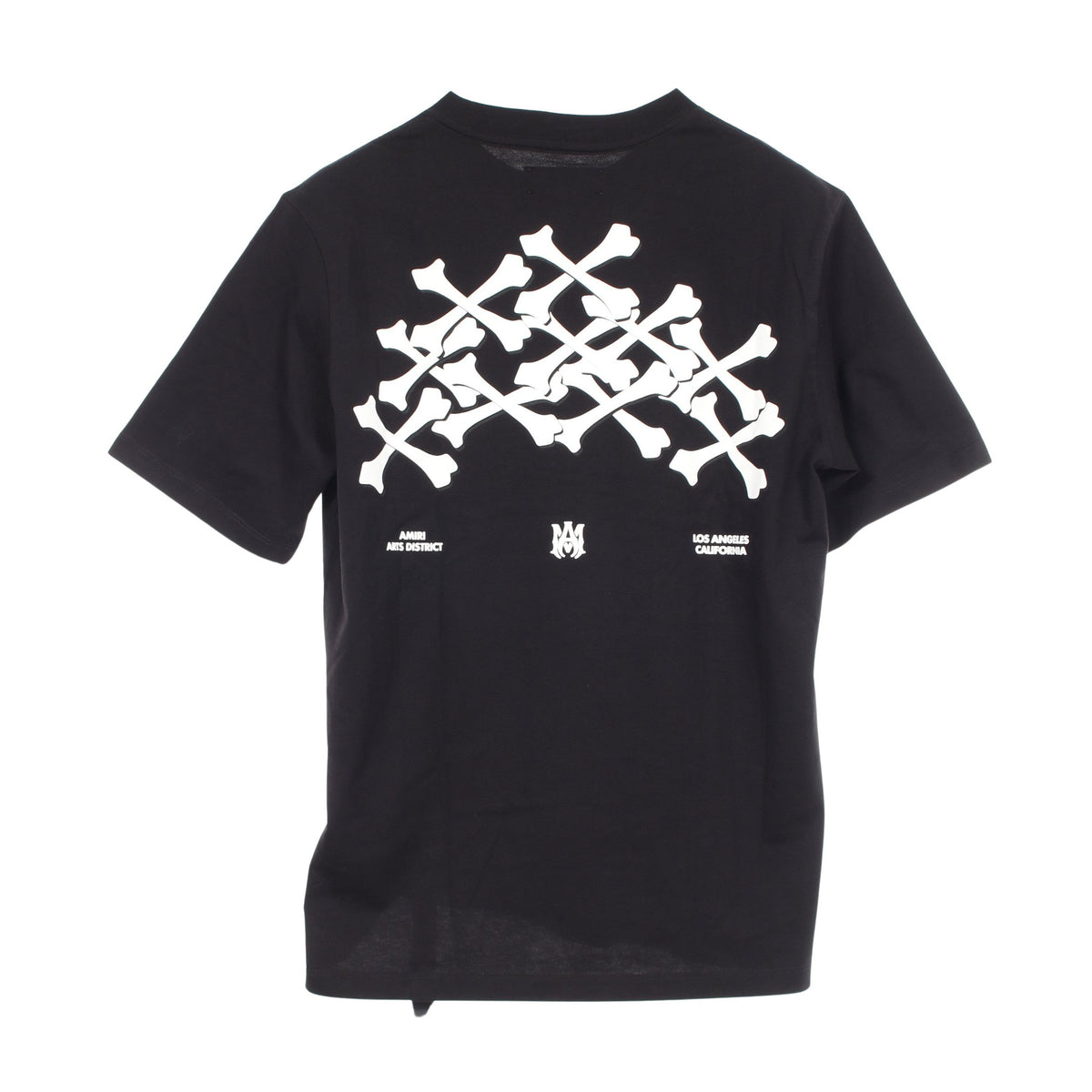 BONES STACKED 半袖Tシャツ コットン ブラック アミリ