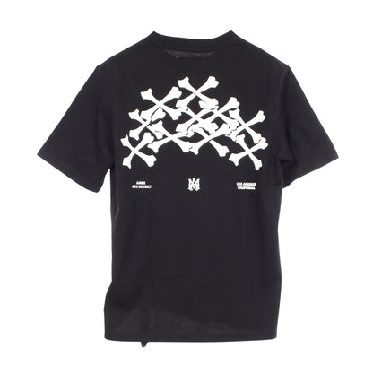 BONES STACKED 半袖Tシャツ コットン ブラック アミリ