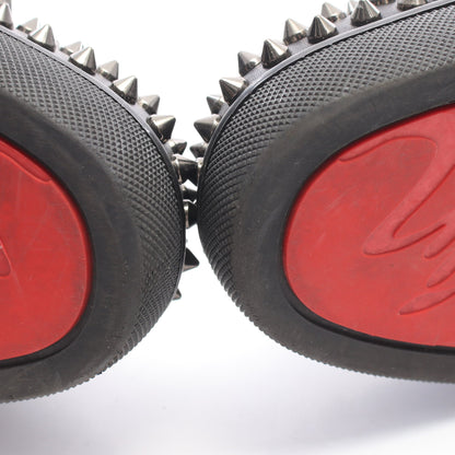 LOUIS SPIKES ハイカットスニーカー ファブリック レザー ブラック クリスチャンルブタン