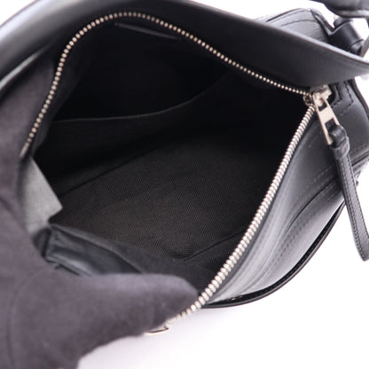 パズル バイカー バッグ スモール 2WAY ハンドバッグ レザー ブラック ロエベ バッグ LOEWE
