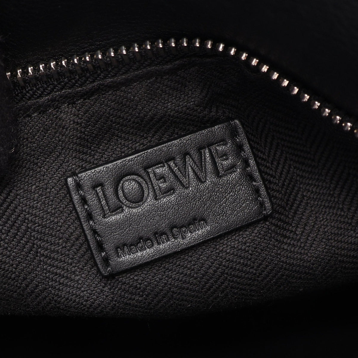 パズル バイカー バッグ スモール 2WAY ハンドバッグ レザー ブラック ロエベ バッグ LOEWE