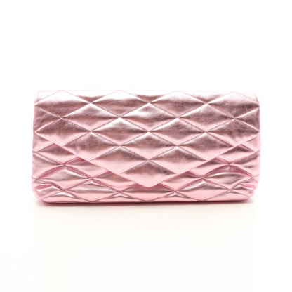YSL クラッチバッグ レザー ピンク サンローランパリ