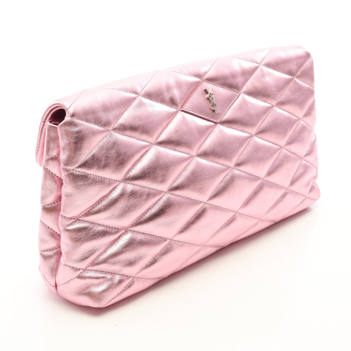 YSL クラッチバッグ レザー ピンク サンローランパリ