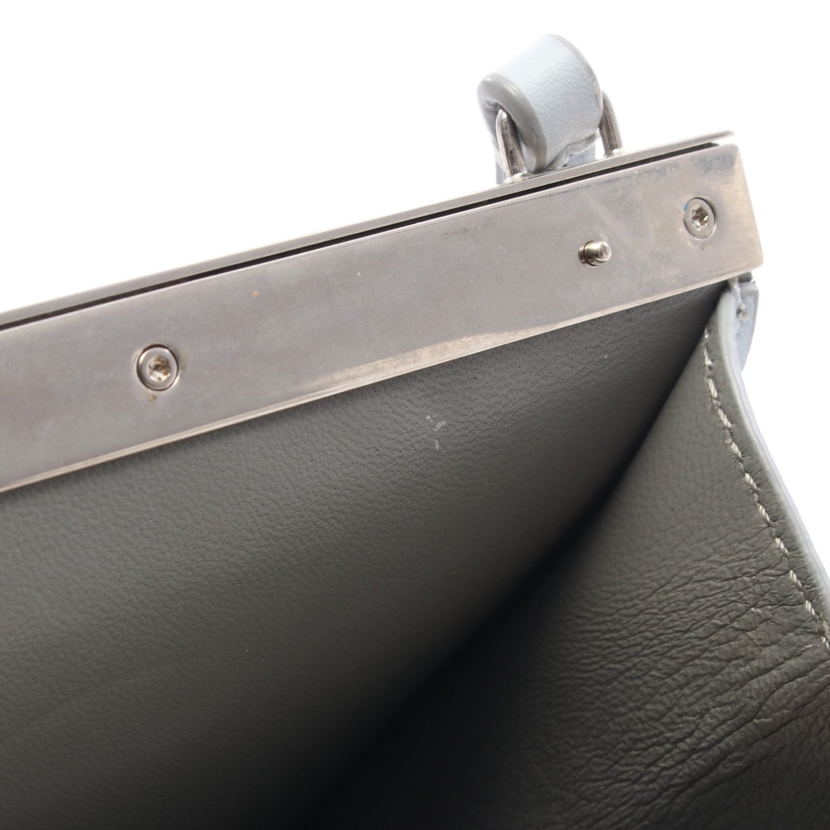 Clasp クラスプ ミニ ショルダーバッグ レザー ライトブルー セリーヌ