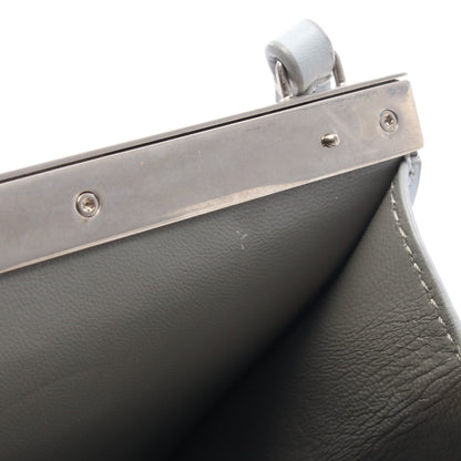 Clasp クラスプ ミニ ショルダーバッグ レザー ライトブルー セリーヌ
