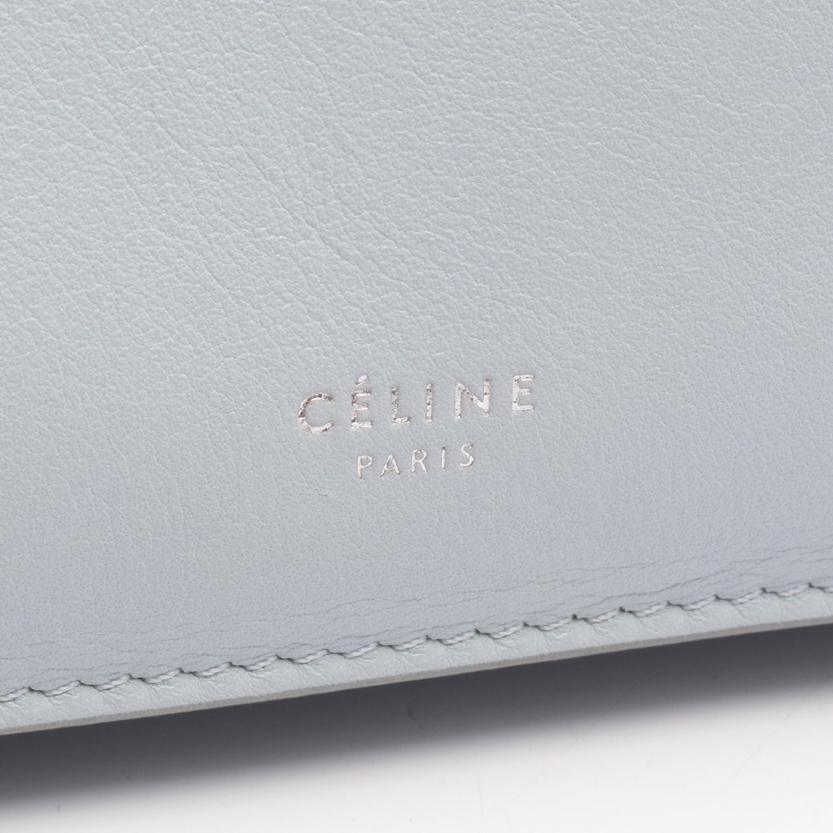 Clasp クラスプ ミニ ショルダーバッグ レザー ライトブルー セリーヌ