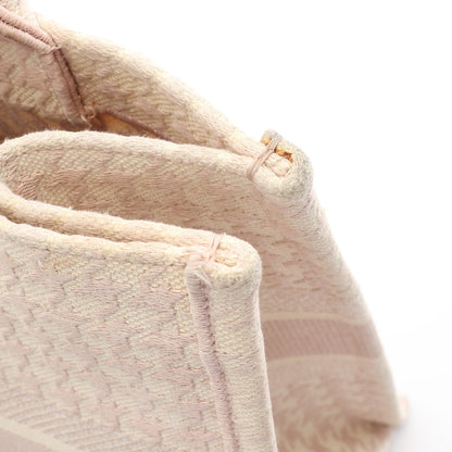 BOOK TOTE ブックトート ミディアム 千鳥格子 ハンドバッグ トートバッグ キャンバス ピンク ホワイト クリスチャンディオール