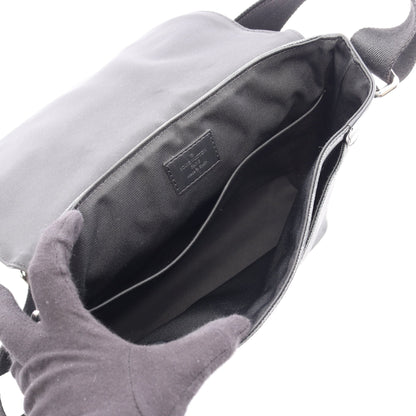 ディストリクトPM NM ダミエグラフィット ショルダーバッグ PVC レザー ブラック ルイヴィトン