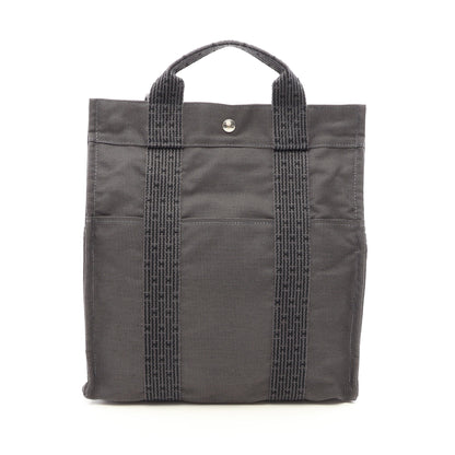 エールライン アドMM バックパック リュックサック ナイロンキャンバス グレー シルバー金具 エルメス