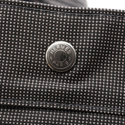 エールライン アドMM バックパック リュックサック ナイロンキャンバス グレー シルバー金具 エルメス
