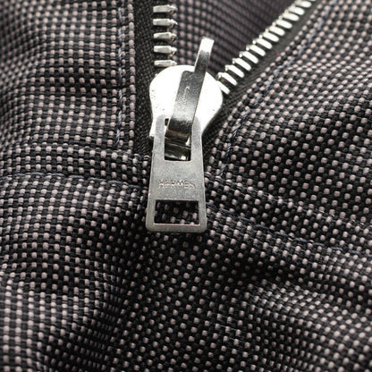 エールライン アドMM バックパック リュックサック ナイロンキャンバス グレー シルバー金具 エルメス