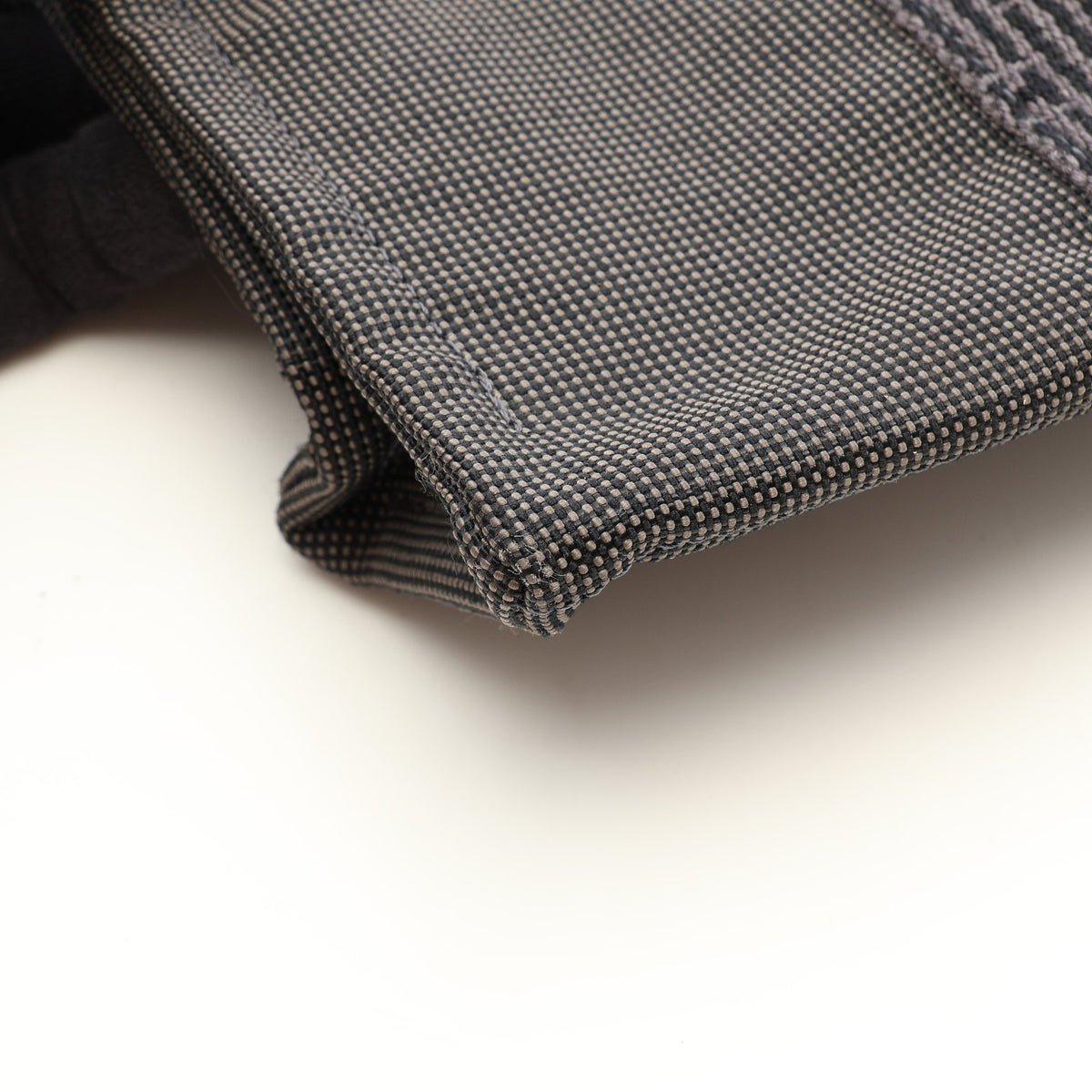 エールラインPM ハンドバッグ トートバッグ ナイロンキャンバス グレー シルバー金具 エルメス