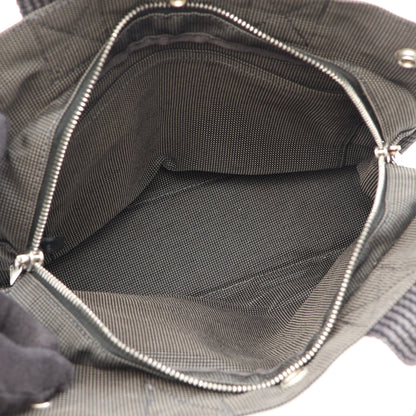 エールラインPM ハンドバッグ トートバッグ ナイロンキャンバス グレー シルバー金具 エルメス