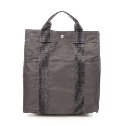 エールライン アドMM バックパック リュックサック ナイロンキャンバス グレー シルバー金具 エルメス