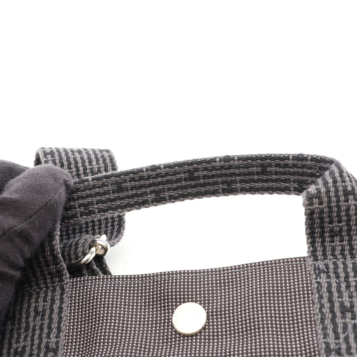エールライン アドMM バックパック リュックサック ナイロンキャンバス グレー シルバー金具 エルメス